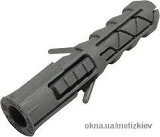 Дюбель распорный с воротом и без ворота, полипропилен